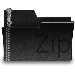 Folder ZIP Silver Icon 256x256 png